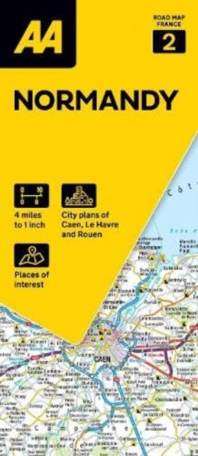 Book cover of: AA Road Map Normandy