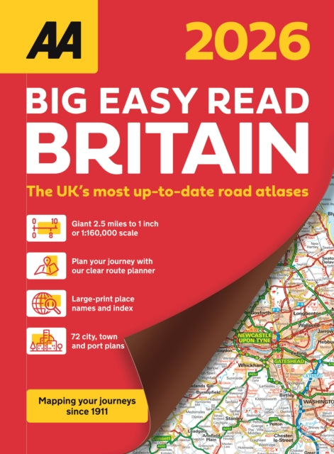 Book cover of: AA Big Easy Read Atlas Britain 2026