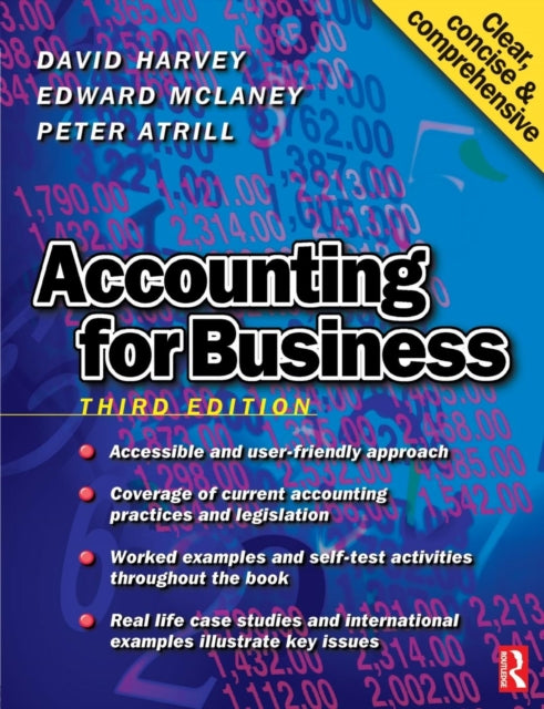 Book cover of: Accounting for Business. By: David Harvey