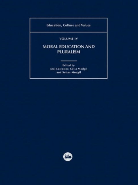 Book cover of: Moral Education and Pluralism