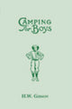 Book cover of: Camping for Boys. By: H. W. Gibson