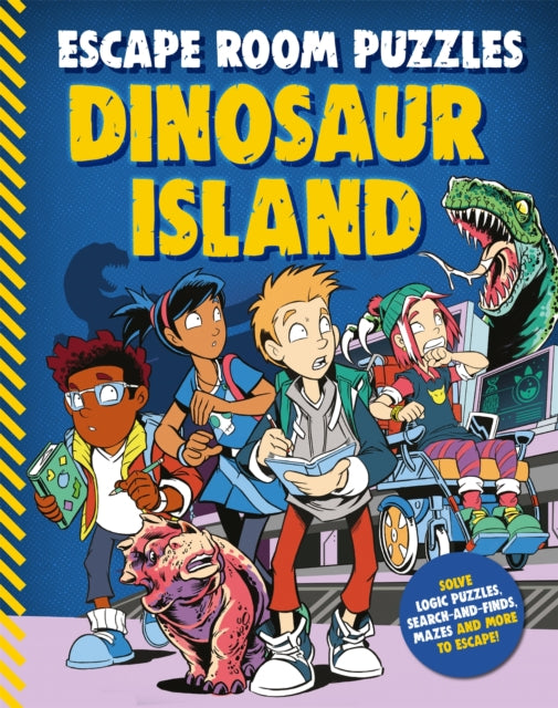Book cover of: Escape Room Puzzles: Dinosaur Island. By: Kingfisher