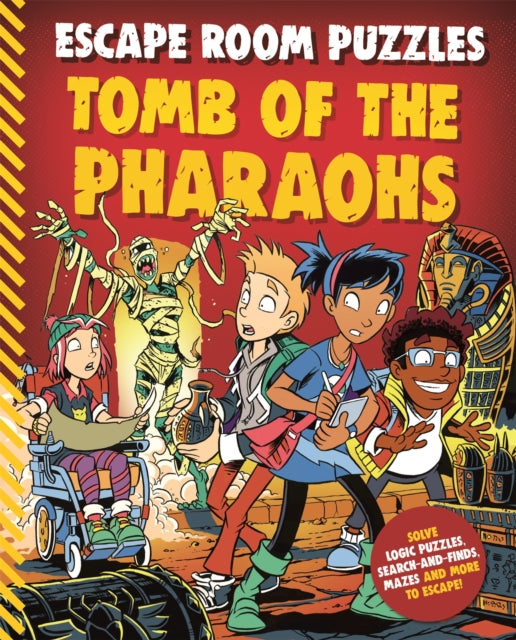 Book cover of: Escape Room Puzzles: Tomb of the Pharaohs. By: Kingfisher