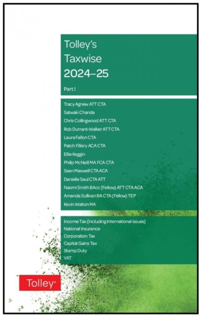 Book cover of: Tolley's Taxwise I 2024-25