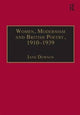 Book cover of: Women, Modernism and British Poetry, 1910–1939