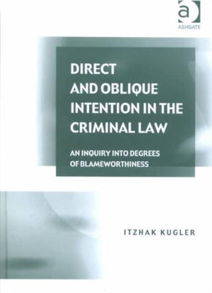 Direct and Oblique Intention in the Criminal Law