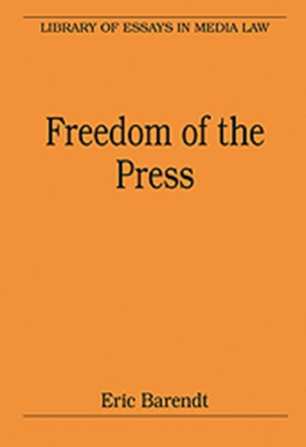 Book cover of: Freedom of the Press