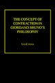 Book cover of: Concept of Contraction in Giordano Bruno's Philosophy. By: Leo Catana