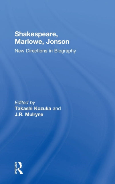 Book cover of: Shakespeare, Marlowe, Jonson