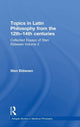 Book cover of: Topics in Latin Philosophy from the 12th–14th centuries. By: Sten Ebbesen