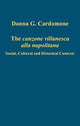 Book cover of: canzone villanesca alla napolitana. By: Donna G. Cardamone