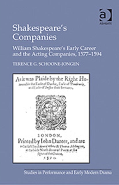 Book cover of: Shakespeare's Companies. By: Terence Schoone-Jongen