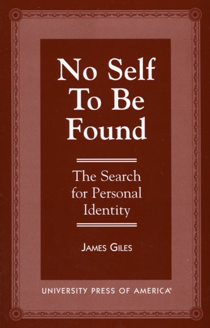 Book cover of: No Self to be Found