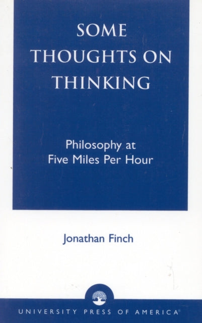 Book cover of: Some Thoughts on Thinking