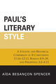 Book cover of: Paul's Literary Style. By: A'da Spencer
