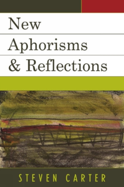 Book cover of: New Aphorisms & Reflections. By: null Carter