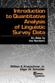 Book cover of: Introduction to Quantitative Analysis of Linguistic Survey Data