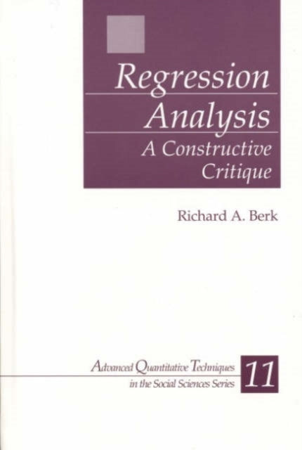Book cover of: Regression Analysis. By: Richard A. Berk