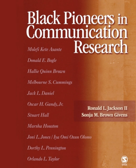 Book cover of: Black Pioneers in Communication Research
