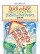 Book cover of: Quick and Easy Ways to Connect With Students and Their Parents, Grades K-8. By: Nancy Diane Mierzwik