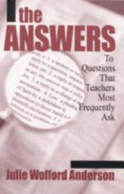 Book cover of: Answers. By: Julie Wofford Anderson