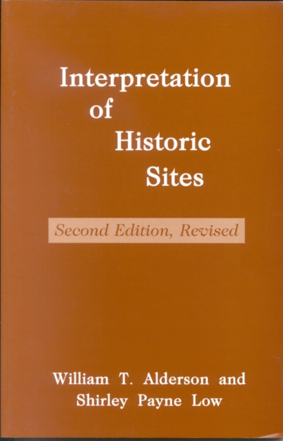 Book cover of: Interpretation of Historic Sites