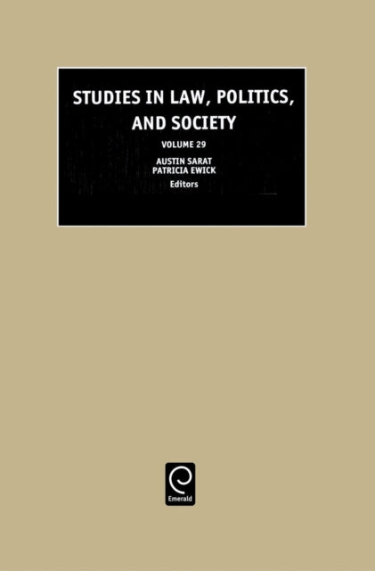 Book cover of: Studies in Law, Politics and Society