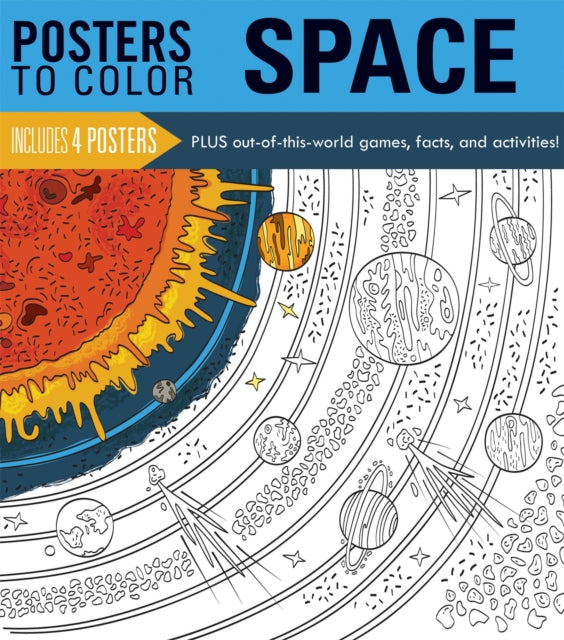Book cover of: Posters to Color: Space