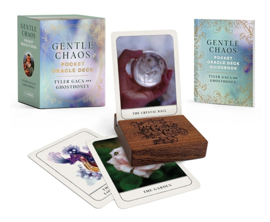 Book cover of: Gentle Chaos Pocket Oracle Deck. By: Tyler Gaca