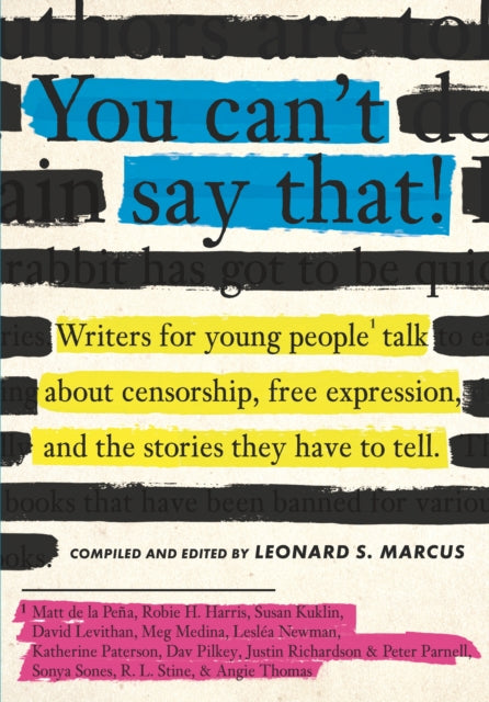 Book cover of: You Can't Say That!. By: Leonard S. Marcus