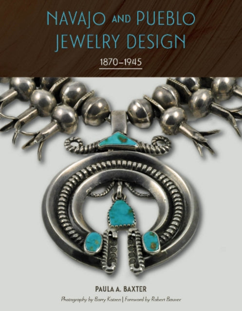 Book cover of: Navajo and Pueblo Jewelry Design. By: Paula A. Baxter