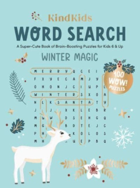 Book cover of: KindKids Word Search Winter Magic. By: Better Day Books