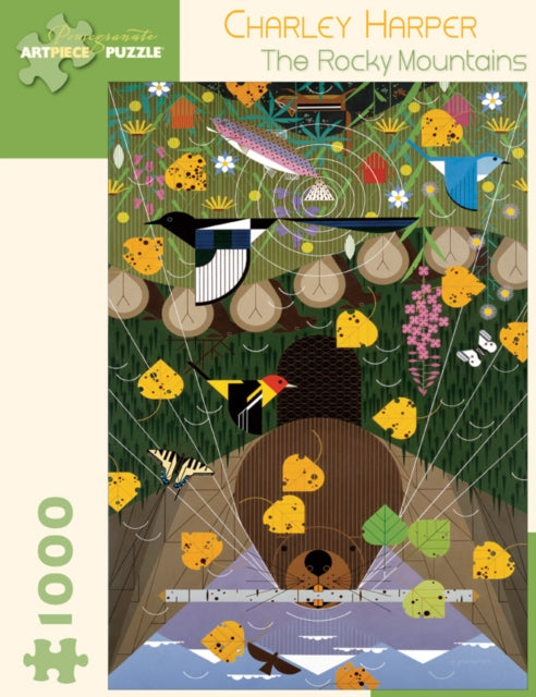 Book cover of: Rocky Mountains 1000-Piece Jigsaw Puzzle. By: Harper