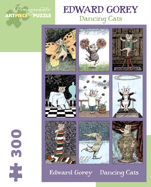 Book cover of: Edward Gorey Dancing Cats 300-Piece Jigsaw Puzzle