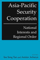 Book cover of: Asia-Pacific Security Cooperation: National Interests and Regional Order. By: See Seng Tan