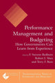 Book cover of: Performance Management and Budgeting. By: F. Stevens Redburn