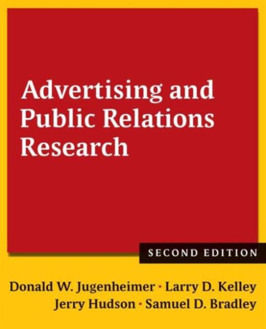 Book cover of: Advertising and Public Relations Research. By: Donald W. Jugenheimer