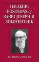 Book cover of: Halakhic Positions of Rabbi Joseph B. Soloveitchik