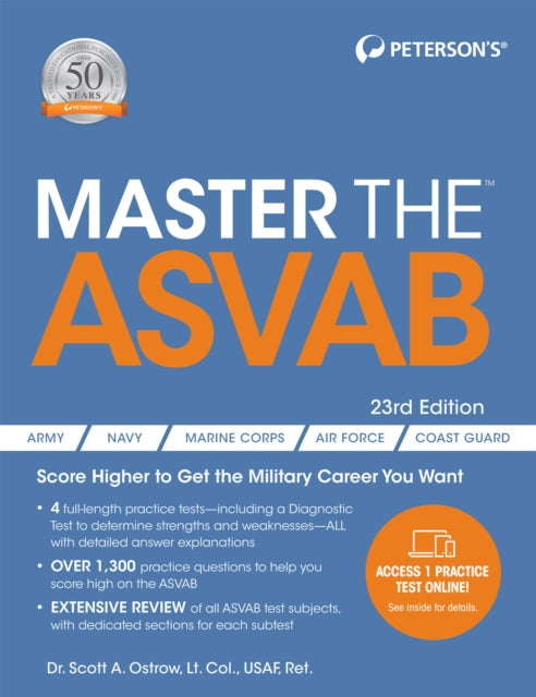 Book cover of: Master the ASVAB. By: Scott A. Ostrow