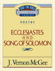 Book cover of: Thru the Bible Vol. 21: Poetry (Ecclesiastes/Song of Solomon). By: J. Vernon McGee