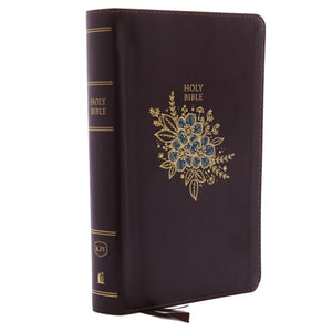 KJV Piibel: isikliku suurusega hiiglaslik trükis 43 000 ristviitega, luksuslik burgundipunane nahkpehme raamat, punase tähega, mugavustrükk (pöidlaindeksiga): King James Version