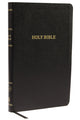 Book cover of: KJV Holy Bible: Thinline with Cross References, Black Bonded Leather, Red Letter, Comfort Print: King James Version. By: Thomas Nelson