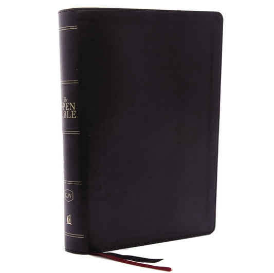 Book cover of: KJV Open Bible: Complete Reference System, Black Leathersoft, Red Letter, Comfort Print: King James Version. By: Thomas Thomas Nelson