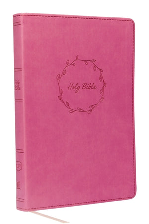 KJV Holy Bible: Value Large Print Thinline, Pink Leathersoft, Red Letter, Comfort Print