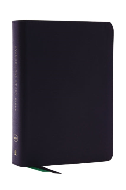 Book cover of: Evangelical Study Bible: Christ-centered. Faith-building. Mission-focused. (NKJV, Black Bonded Leather, Red Letter, Large Comfort Print). By: Zondervan Publishing Company