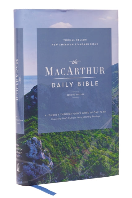 Book cover of: NASB, MacArthur Daily Bible, 2nd Edition, Hardcover, Comfort Print. By: John MacArthur