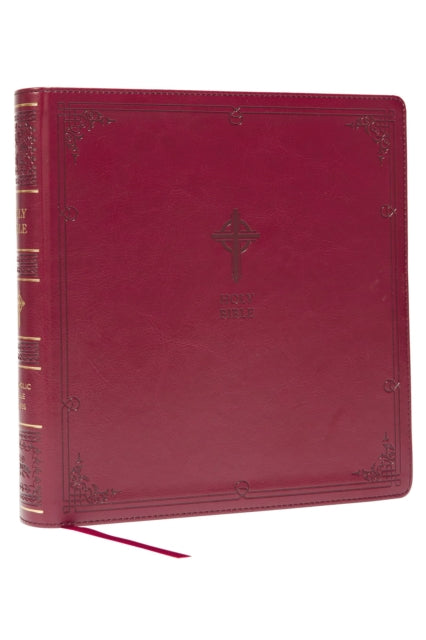Book cover of: NABRE XL, Catholic Edition, Leathersoft, Burgundy, Comfort Print. By: Catholic Bible Catholic Bible Press