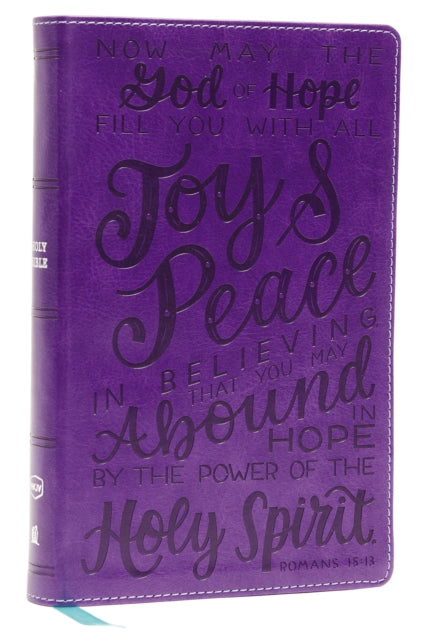 Book cover of: NKJV, Holy Bible for Kids, Verse Art Cover Collection, Leathersoft, Purple, Comfort Print. By: Zondervan Publishing Company