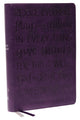 Book cover of: KJV Holy Bible: Large Print with 53,000 Cross References, Purple Leathersoft, Red Letter, Comfort Print (Thumb Indexed): King James Version (Verse Art Cover Collection). By: Zondervan Publishing Company