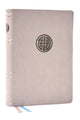 Book cover of: Life in Christ Bible: Discovering, Believing, and Rejoicing in Who God Says You Are  (NKJV, Cream Leathersoft, Red Letter, Comfort Print). By: Zondervan